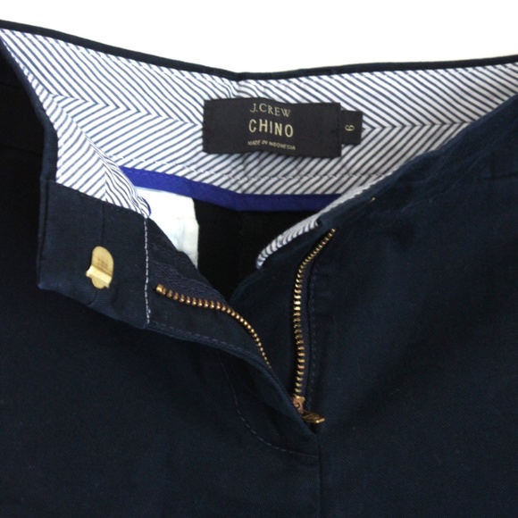 J Crew Chino Shorts Deep Navy Blue Cotton Hot Pants Size 6 - Picture 6 of 9